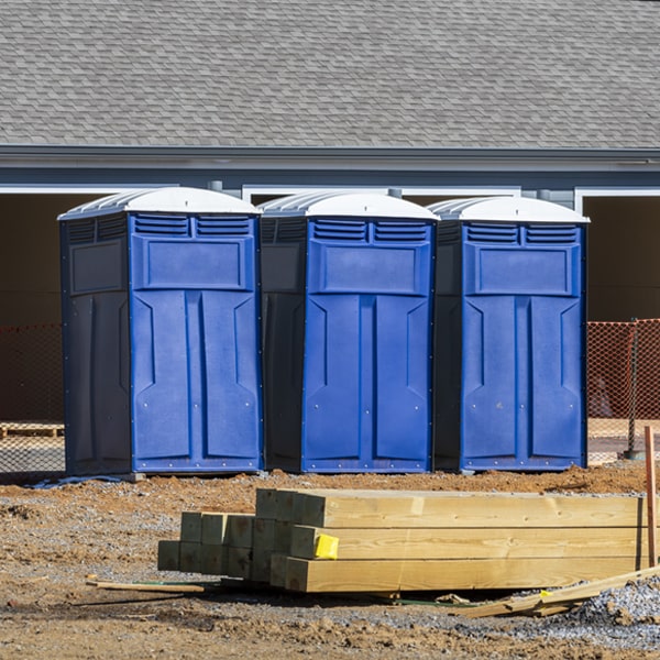 how often are the portable restrooms cleaned and serviced during a rental period in Middle Village WI